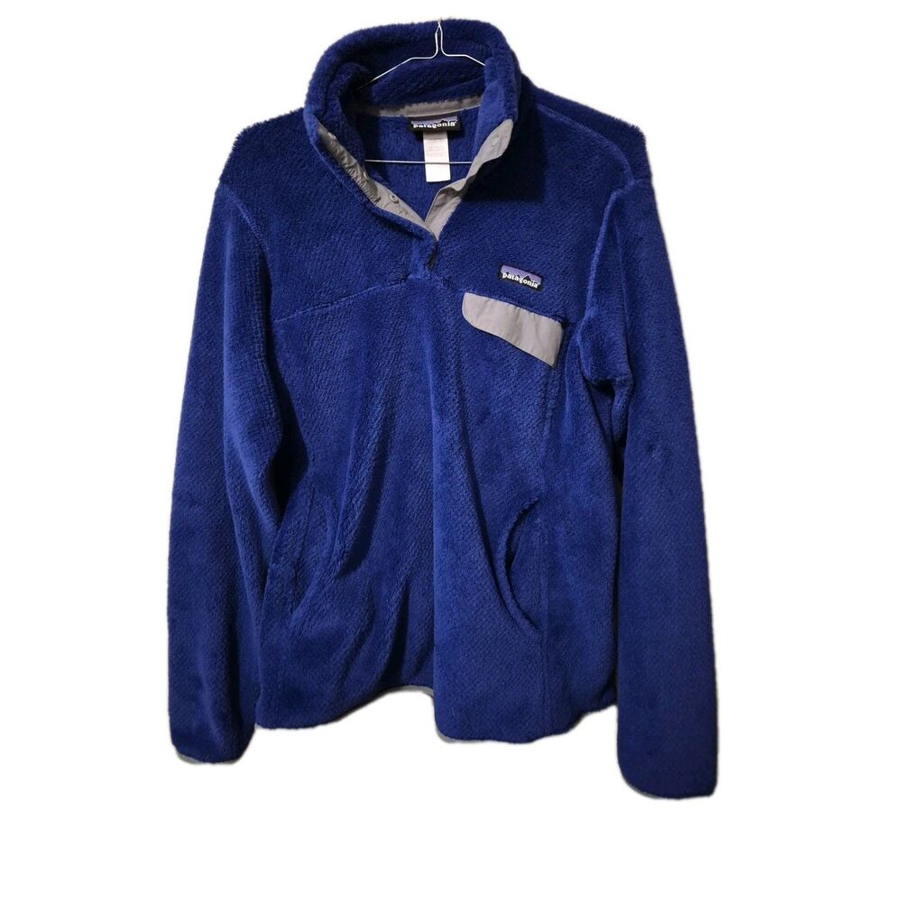 Patagonia Re-Tool Snap-T Fleece Pullover Jacket Women’s Medium Blue